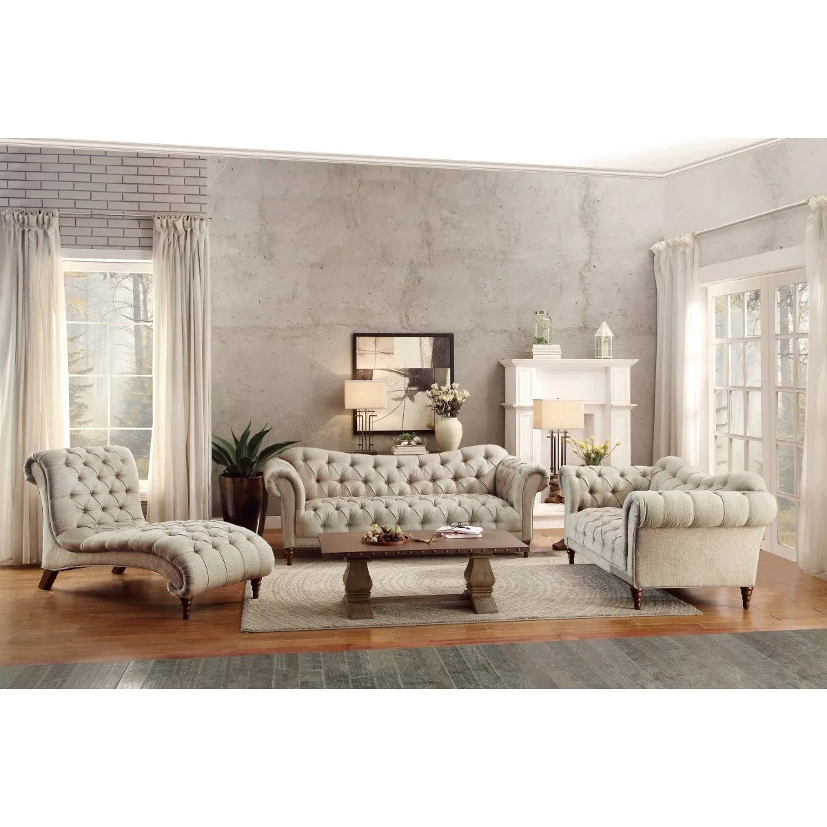 St. Claire Collection Accent Chair with Button-tufted Detail