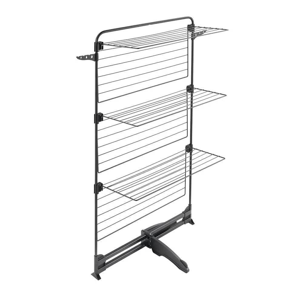 Storm Onyx 3 Tier Tower Clothes Airer Matte Black