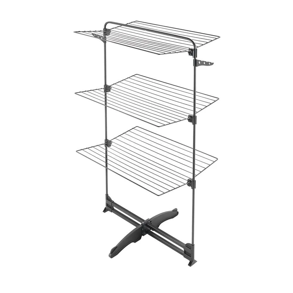 Storm Onyx 3 Tier Tower Clothes Airer Matte Black