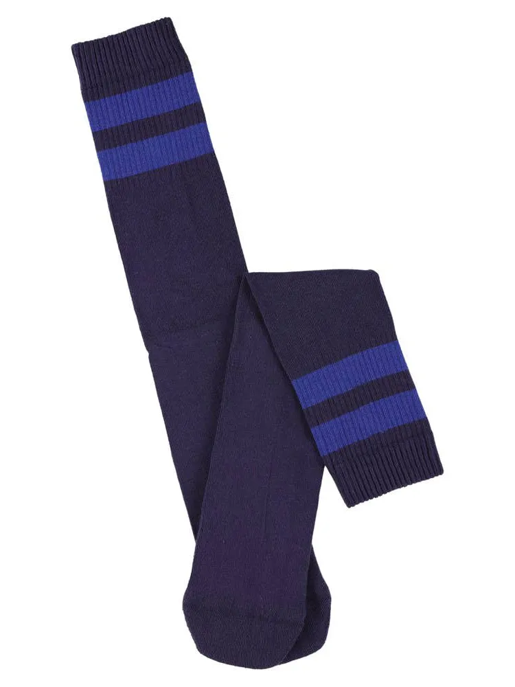 Stripe Tube Socks - Blue & Purple