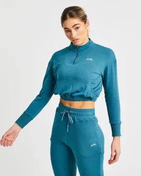 Studio 1/2 Zip Pullover - Deep Teal