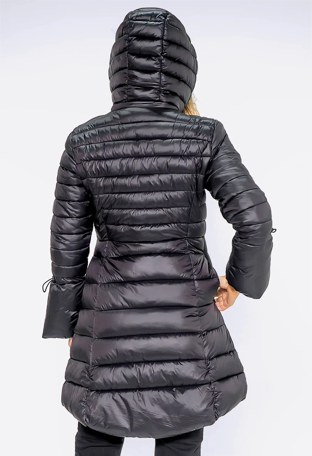 Stylish Black Quilted Puffer Coat