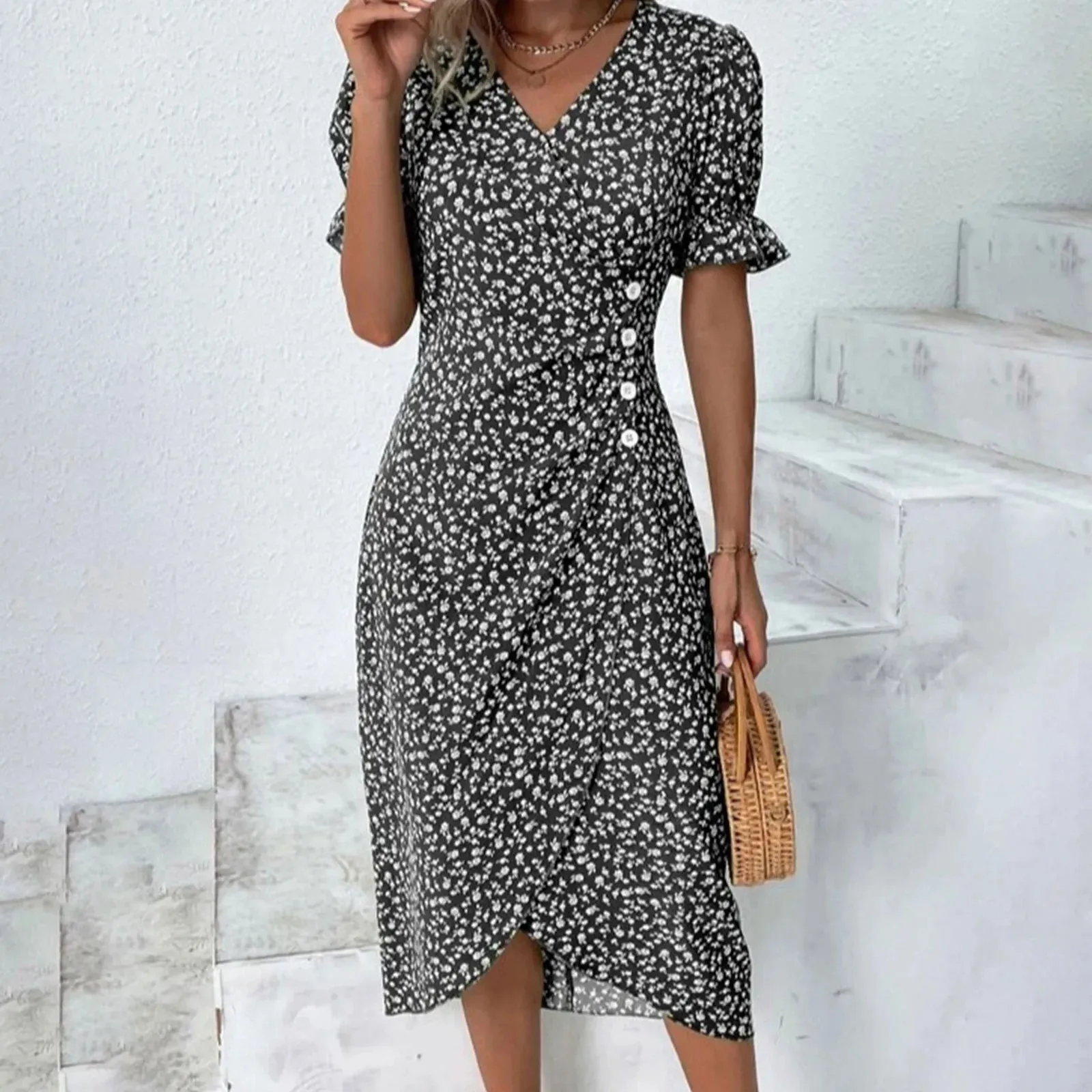 Stylish Flirty Chic Versatile Fashionable Trendy Irresistible Midi Sensual Dress