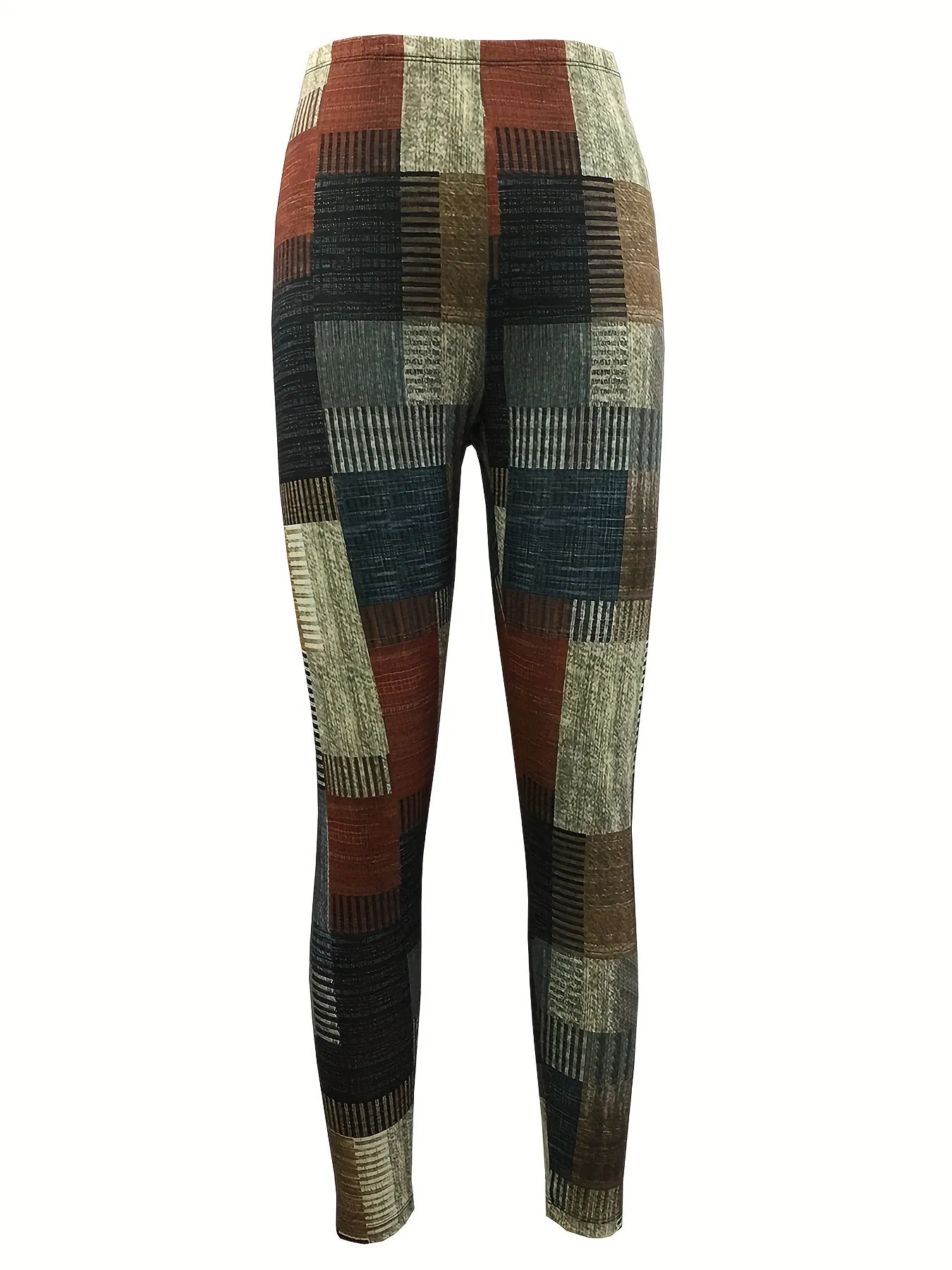 Stylish Patchwork Skinny Leggings for Comfort  Fashion