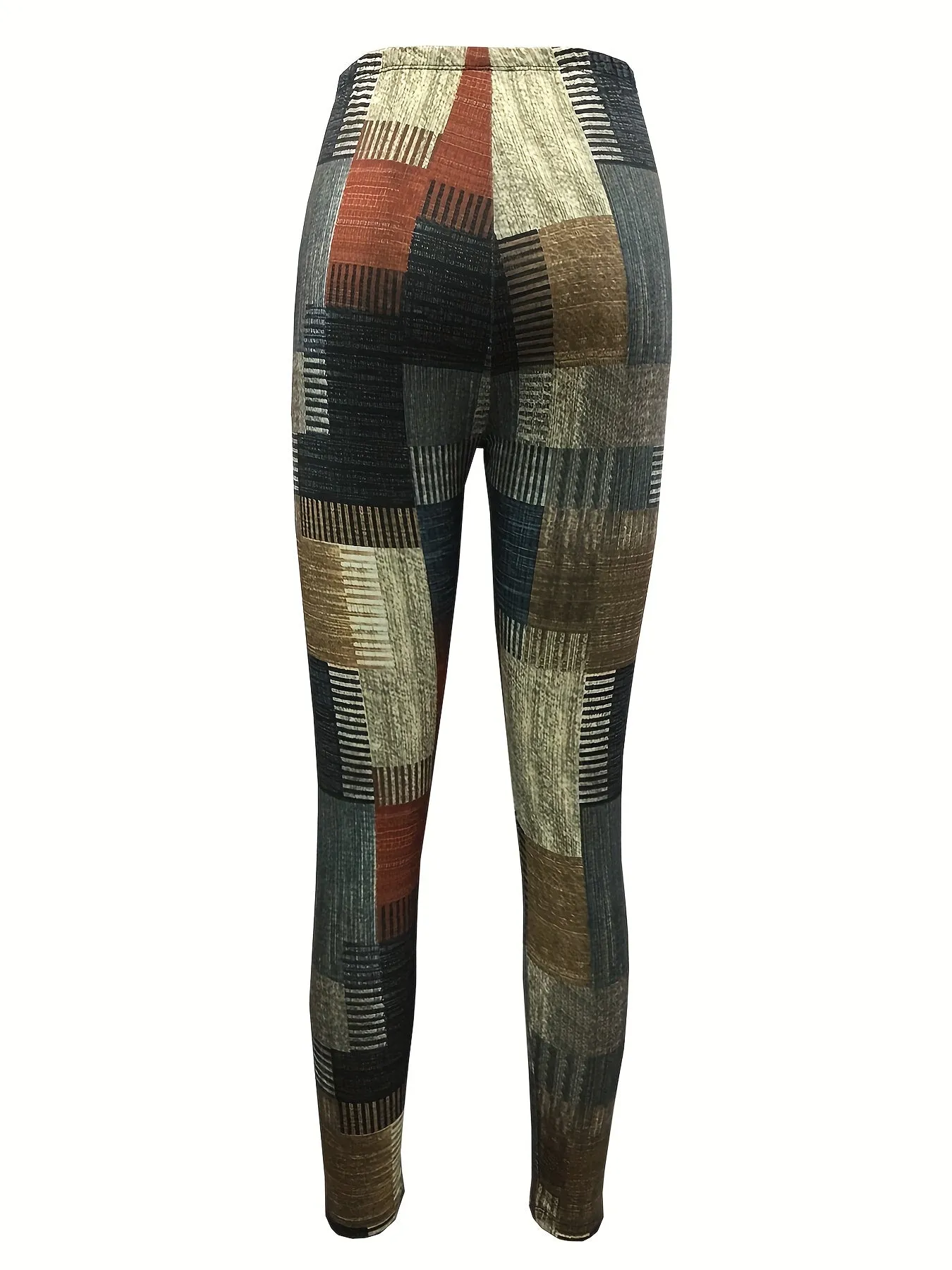 Stylish Patchwork Skinny Leggings for Comfort  Fashion