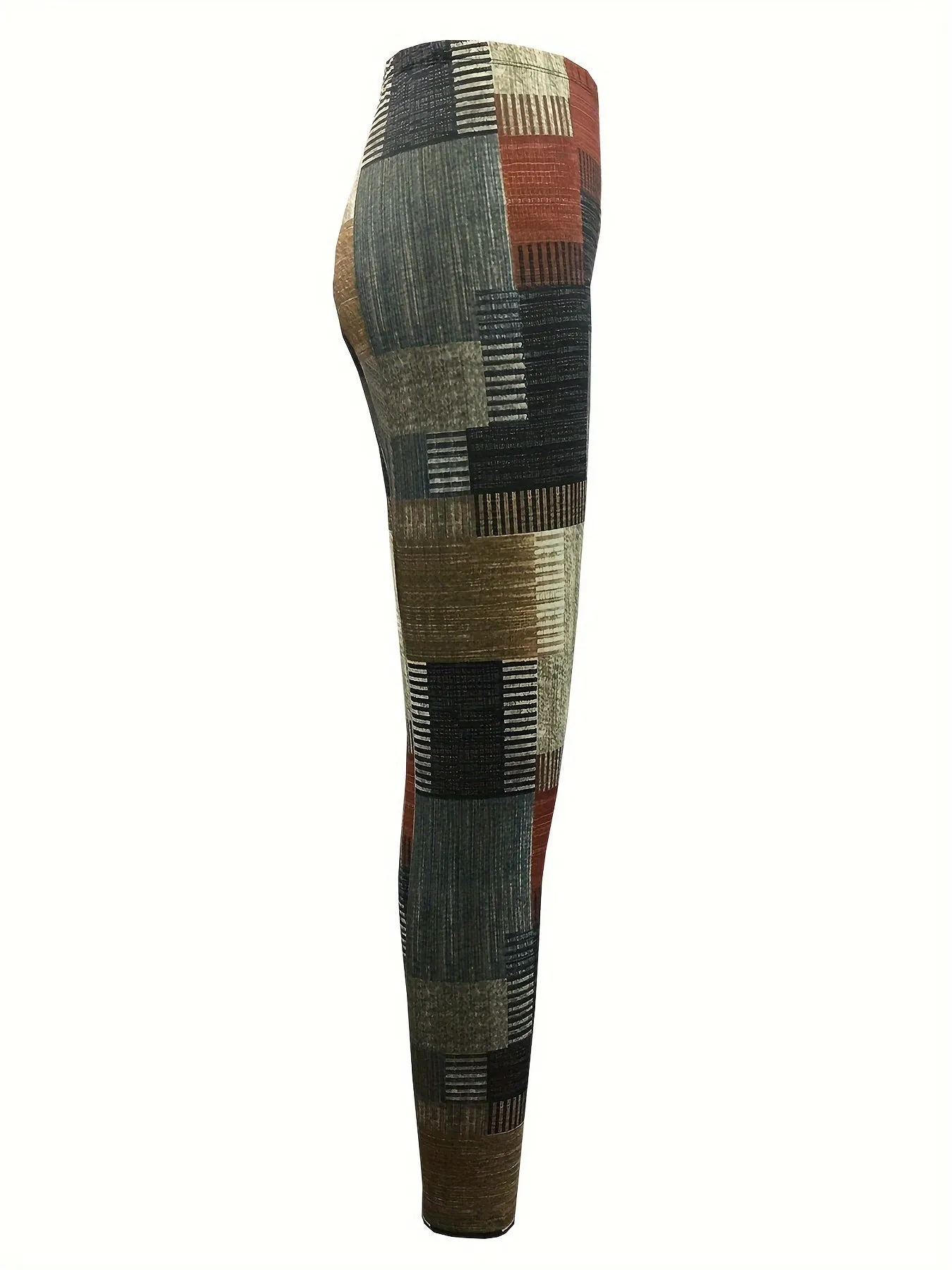 Stylish Patchwork Skinny Leggings for Comfort  Fashion