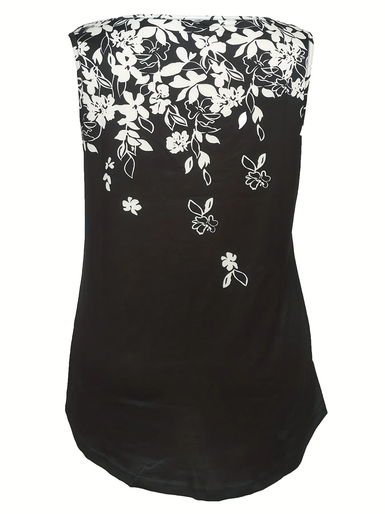 Summer Chic Womens Floral VNeck Tank