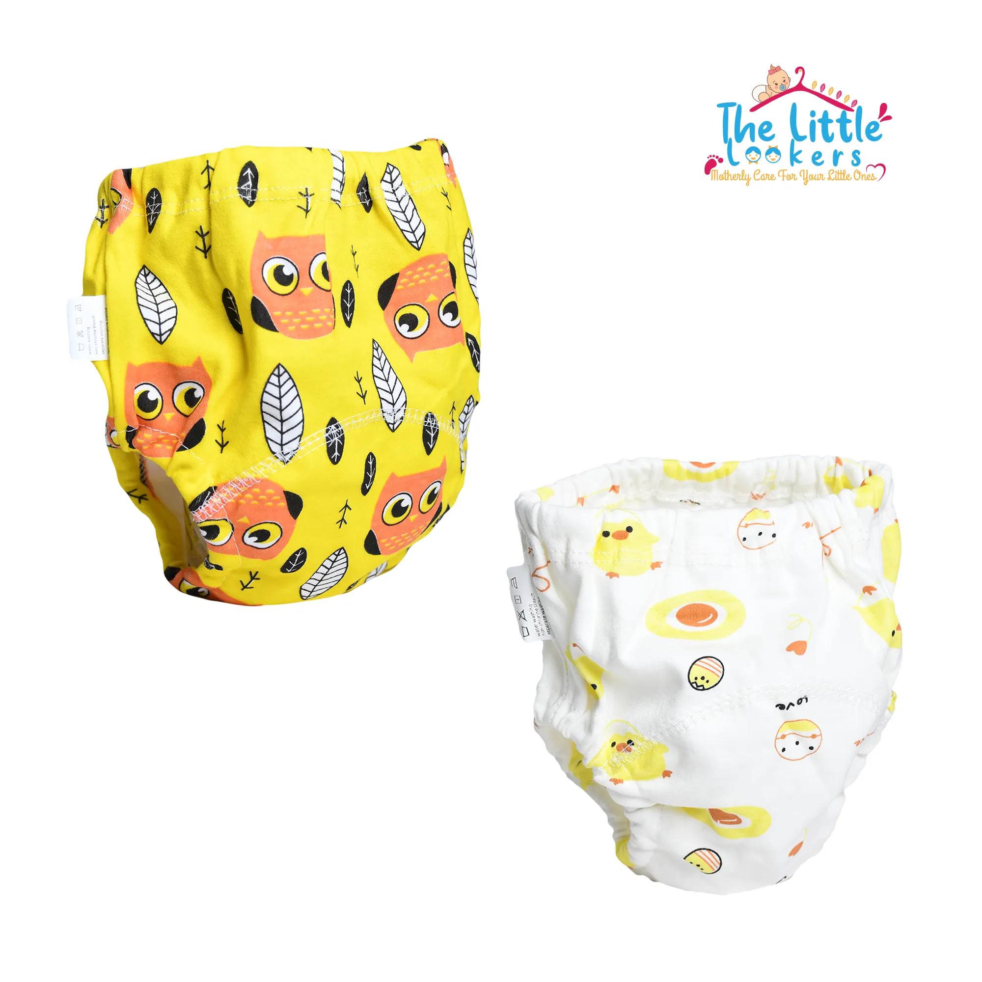 THE LITTLE LOOKERS Potty Training Pants for Babies I Reusable & Waterproof Pull up Underwear | Cloth Diaper for Babies (Pack of 2)