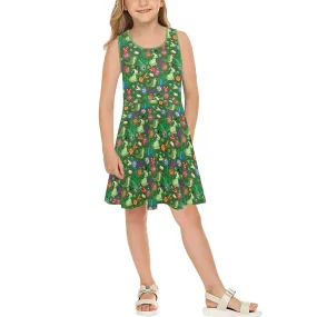 Tiana Wine And Dine Race Girls' Sleeveless Sundress