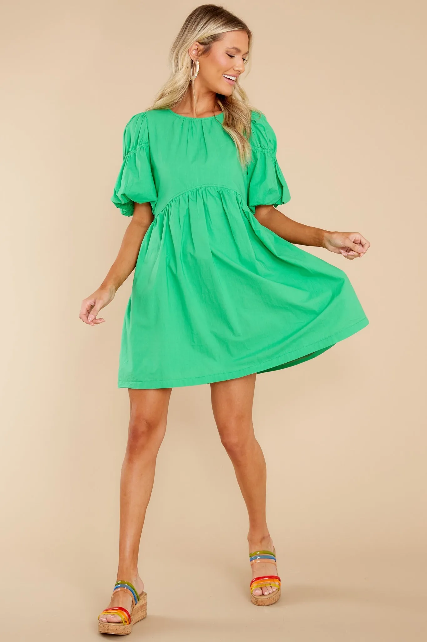 Totally Brilliant Kelly Green Dress