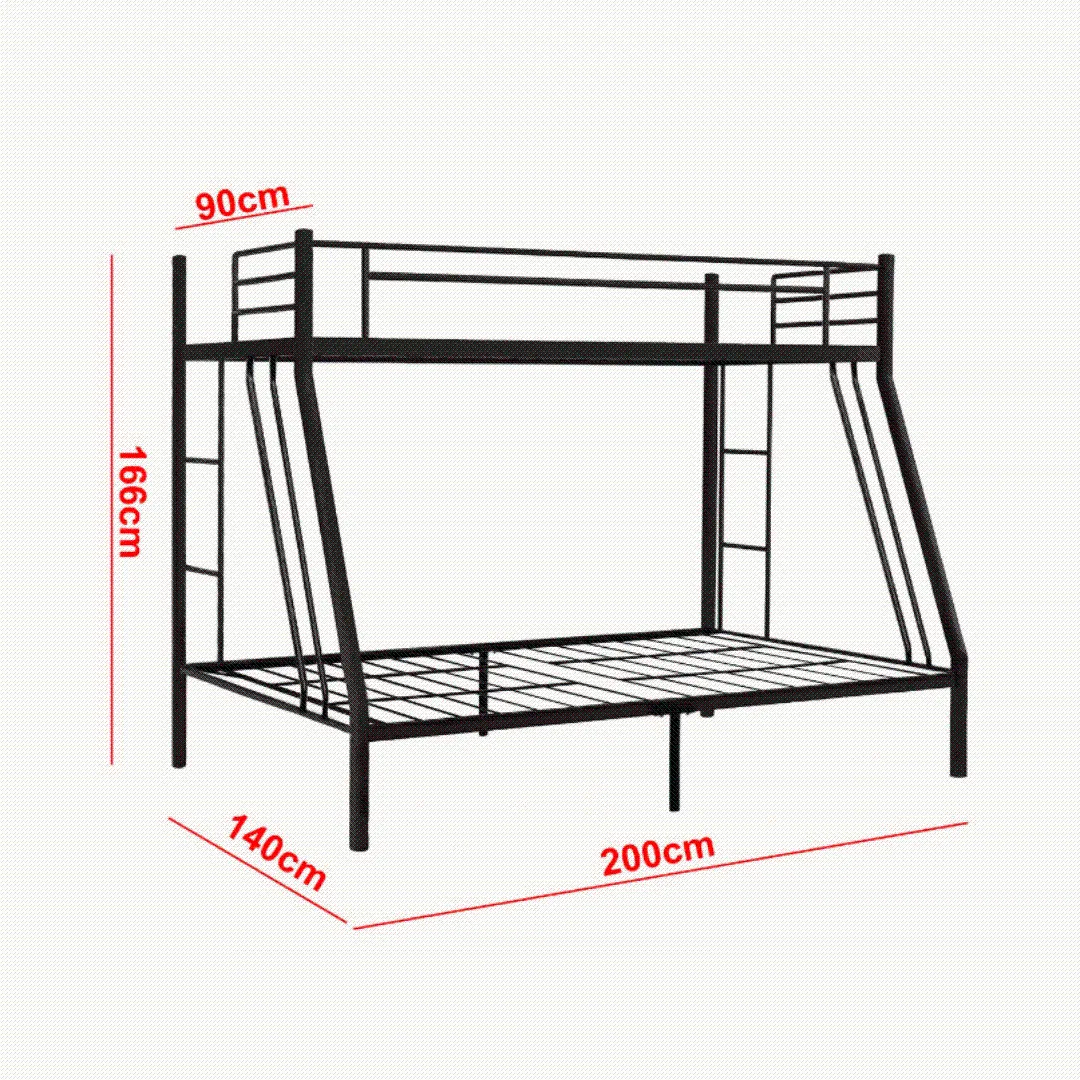 Triple Bunk Bed Metal - BD-C04