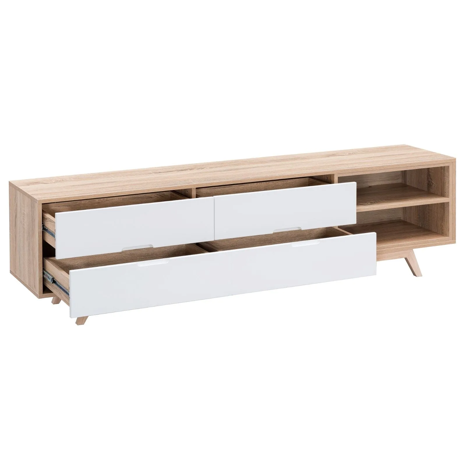 Tuscany Entertainment Unit 1800mm Oak White by Criterion