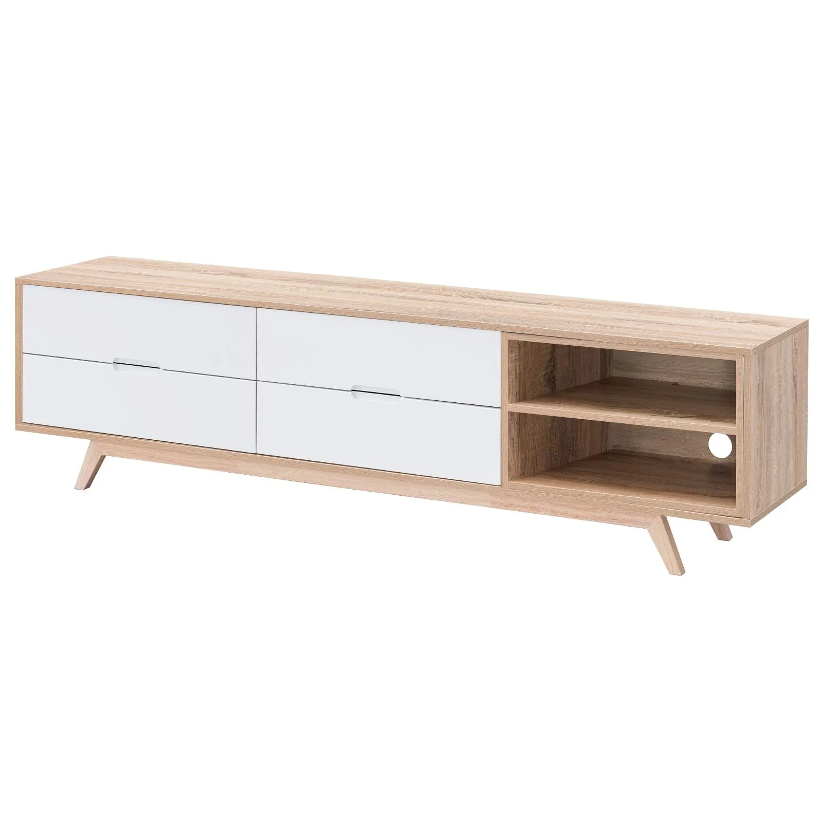 Tuscany Entertainment Unit 1800mm Oak White by Criterion