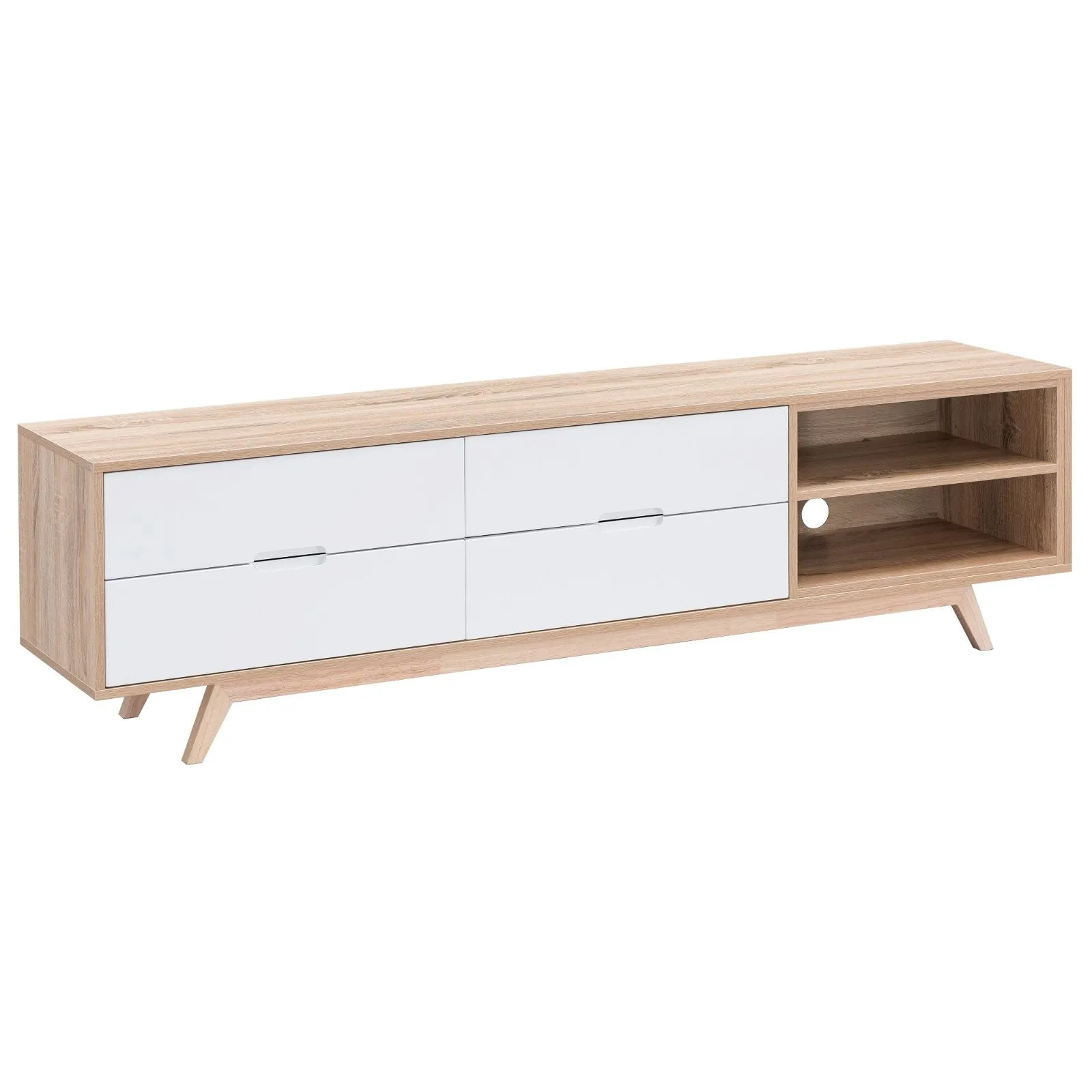 Tuscany Entertainment Unit 1800mm Oak White by Criterion