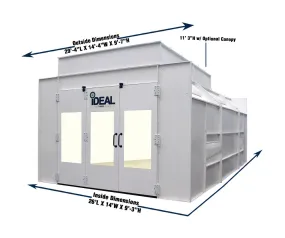 Tuxedo PSB-SEMIDD26B-AK Semi Downdraft Paint Spray Booth