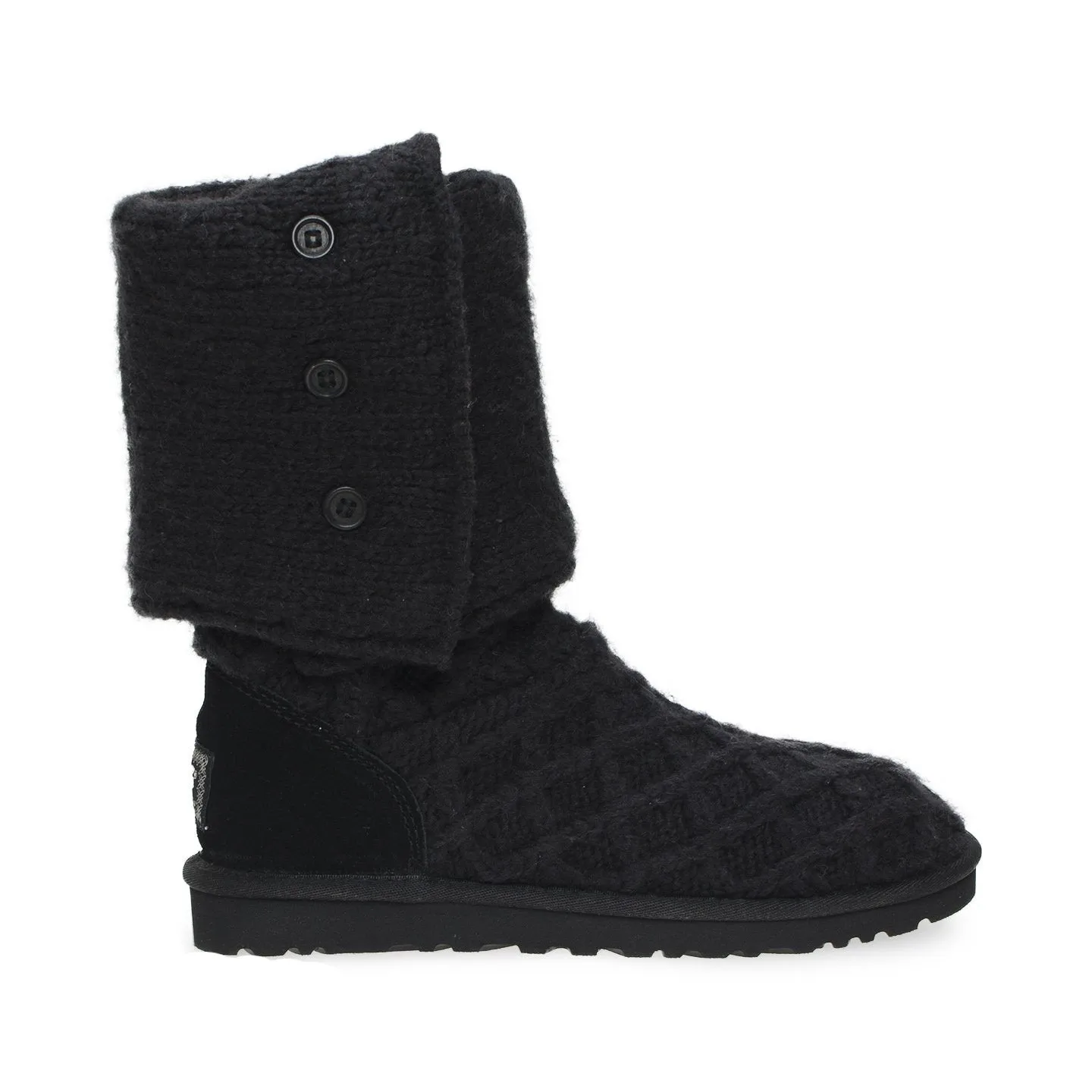 UGG Lattice Cardy Black Boots - Women's