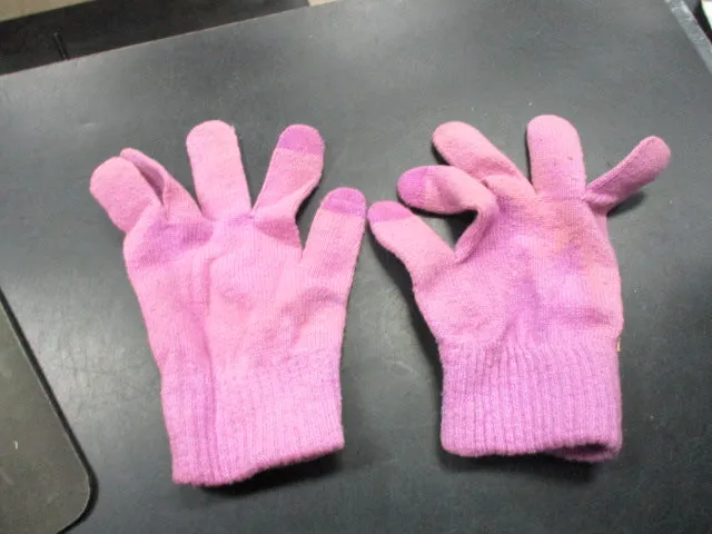 Used Pink Youth Wool Gloves