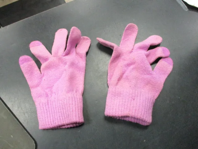 Used Pink Youth Wool Gloves