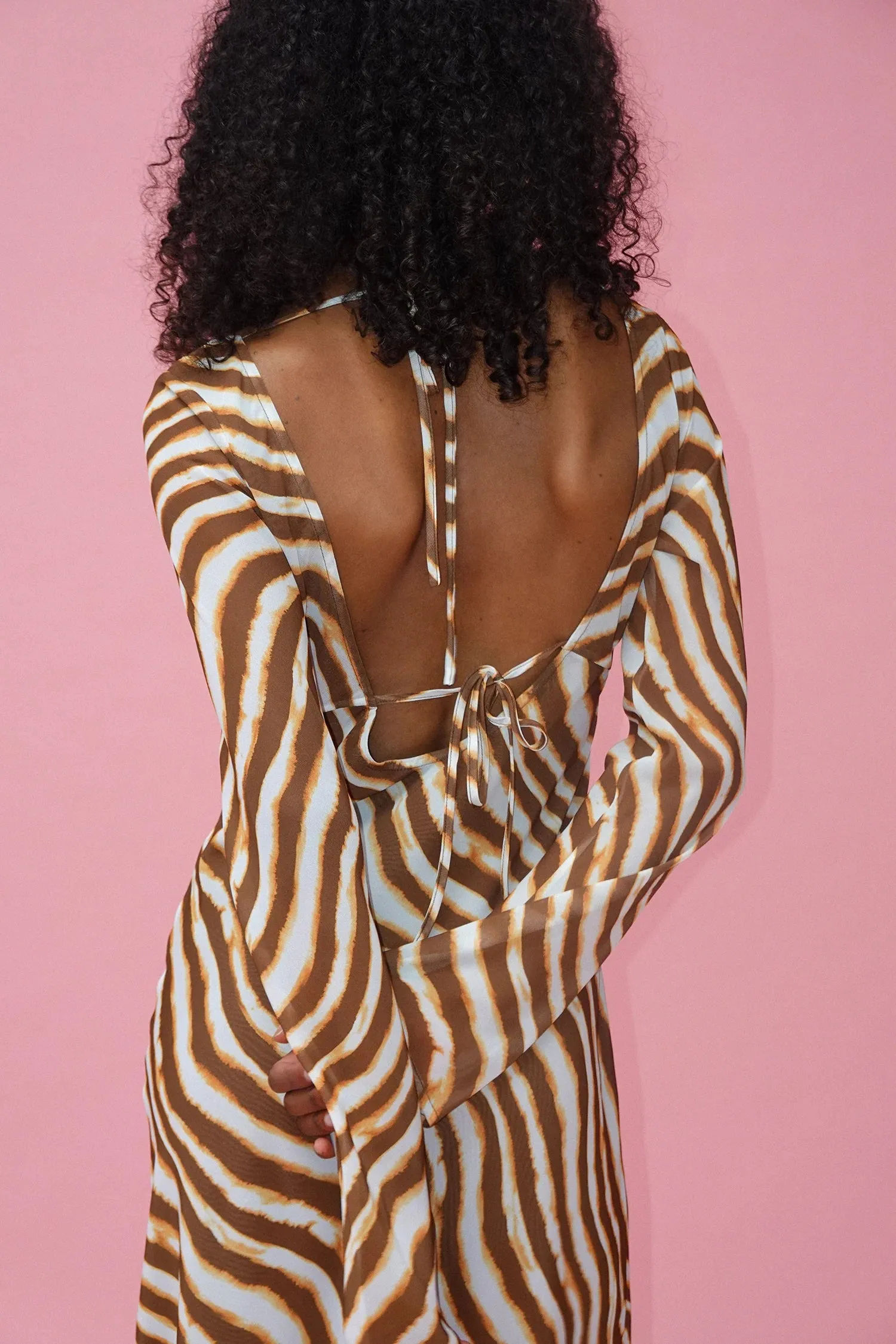 Valentina Dress - Tie Dye Stripe