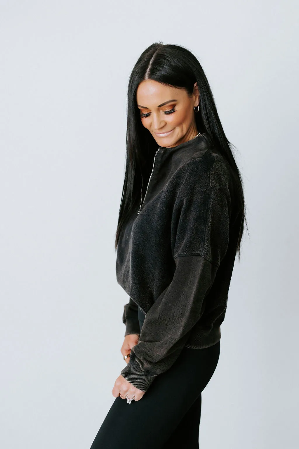 Vonn Half Zip Pullover by Lily and Lottie