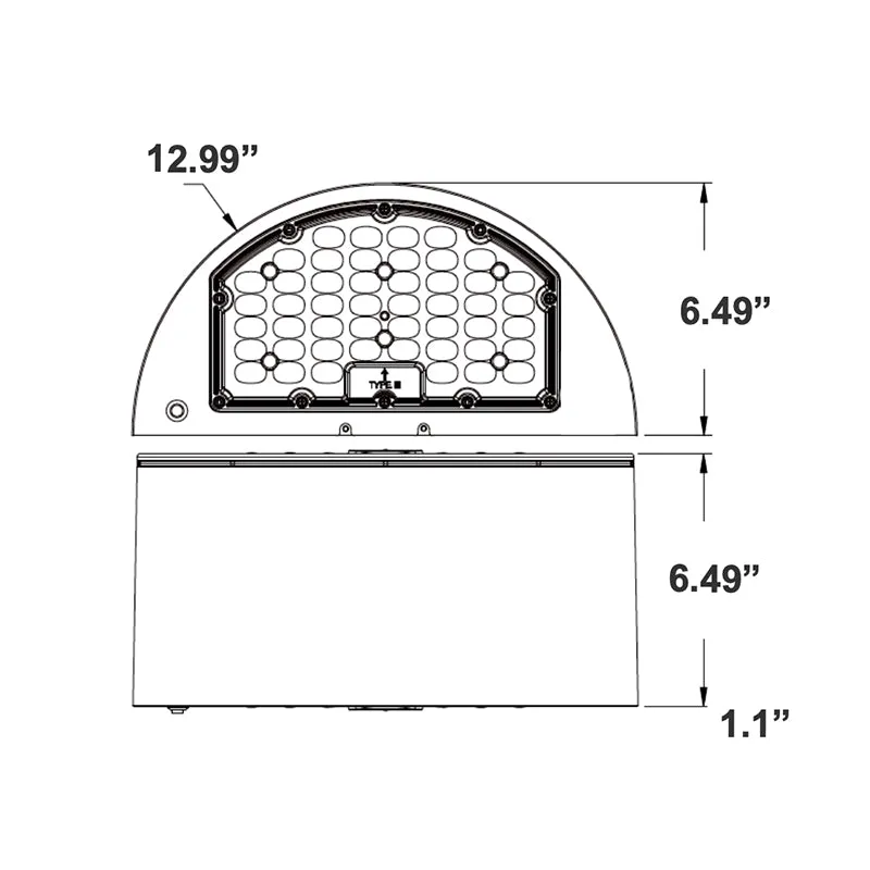 Westgate WHCX-24-40W-MCTP 24W/32W/40W LED Cylinder Wall Pack, Power & CCT Selectable