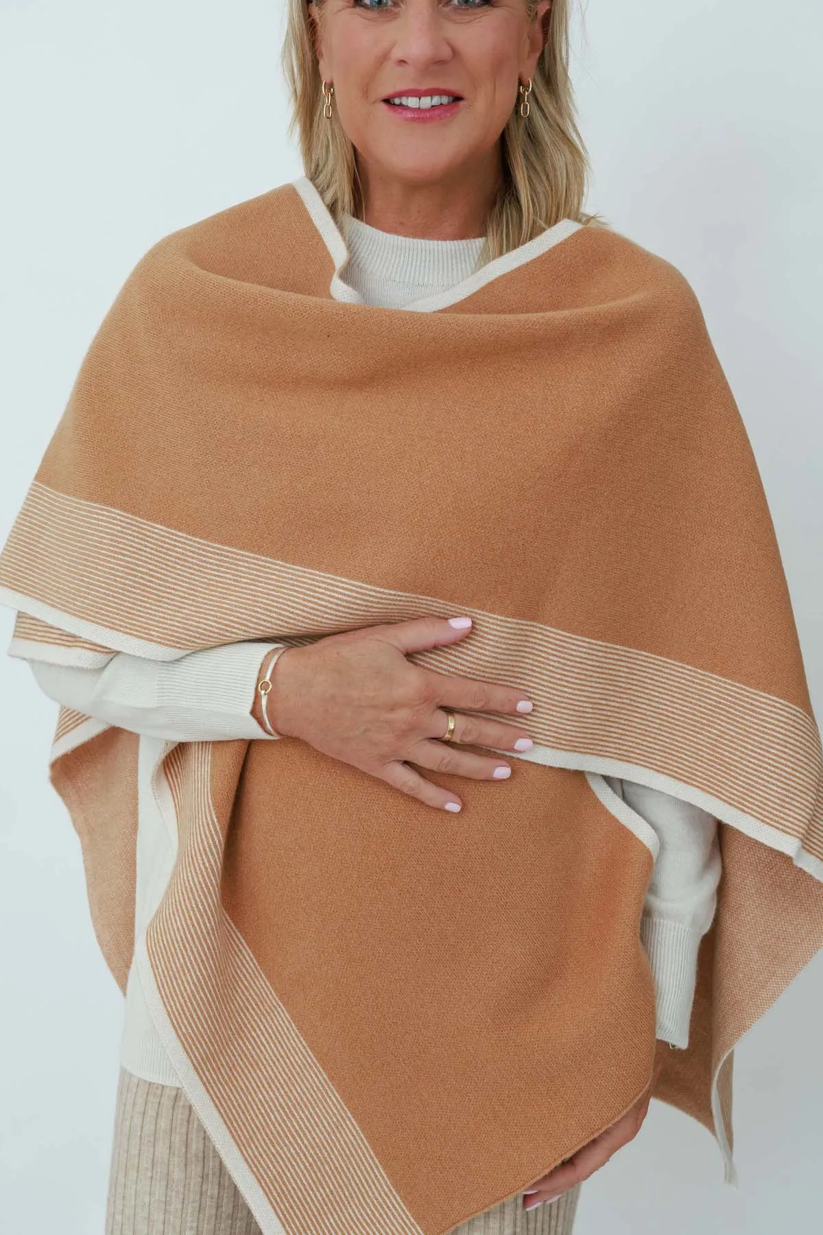 Women's Merino Alpaca Poncho