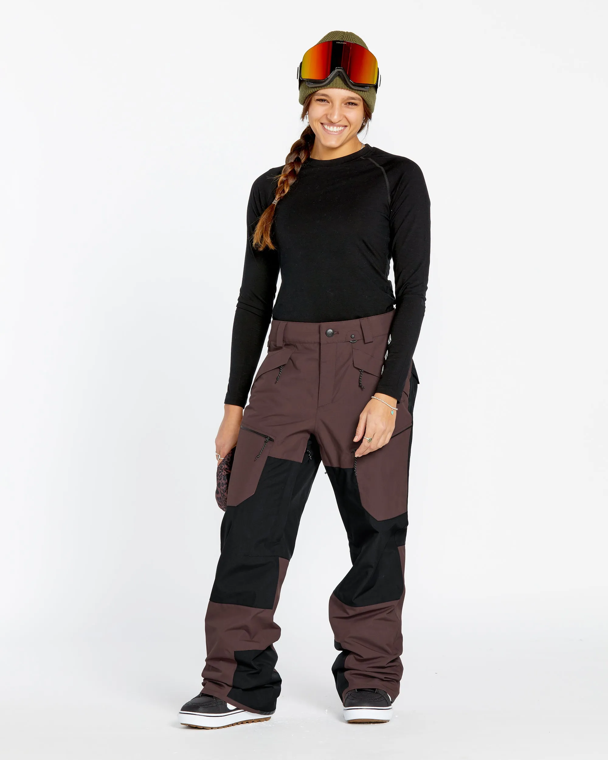 Womens Stone Mica 20K Pants - Mahogany