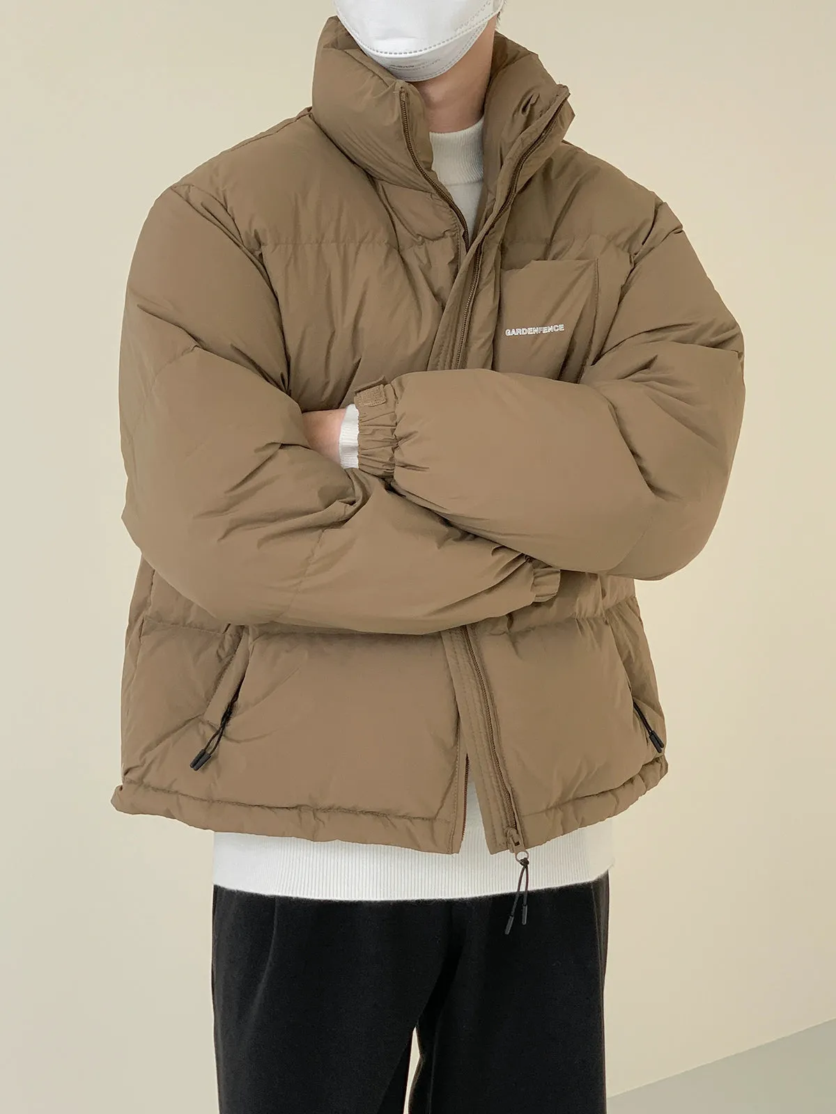 Zhou Solid Front Pocket Down Jacket